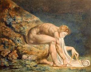 William Blake's print of Newton.